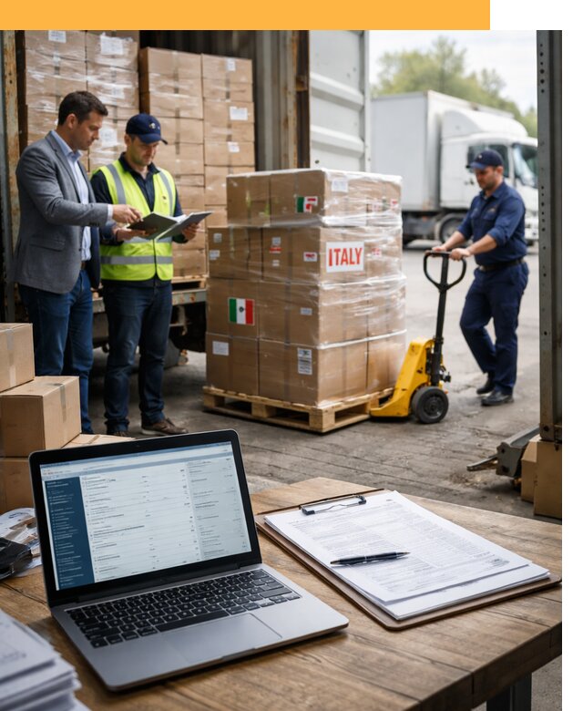 Доставка грузов из Италии: морские и авиаперевозки от 19112