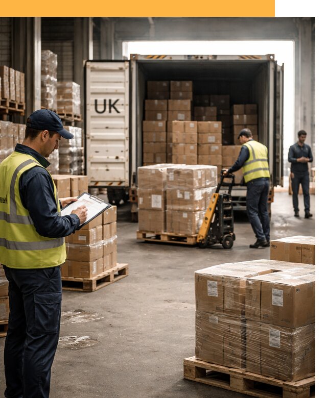 Доставка грузов из Великобритании с таможенным оформлением от 13273