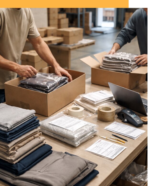 Перевозка одежды по миру от 7964 руб. с таможенным оформлением