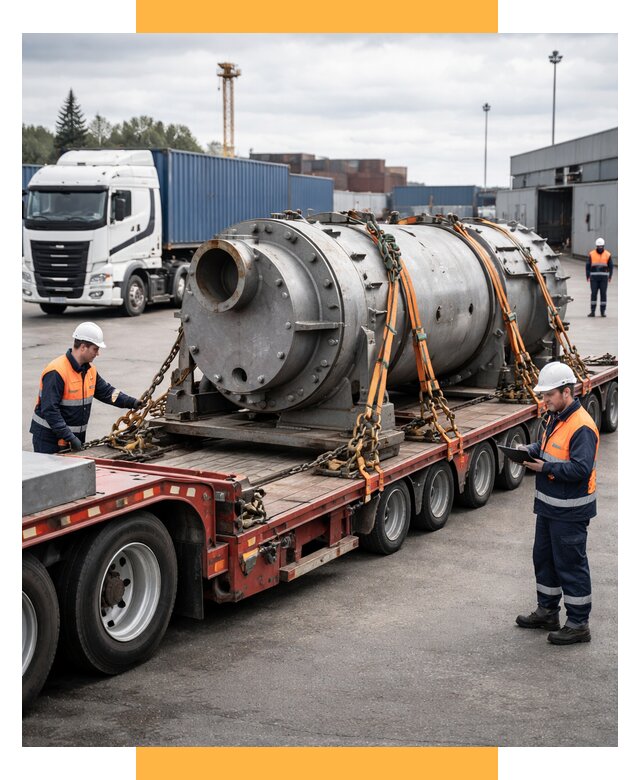 Перевозка тяжеловесных грузов под ключ от 159270 р. | СетСервис-Ктн