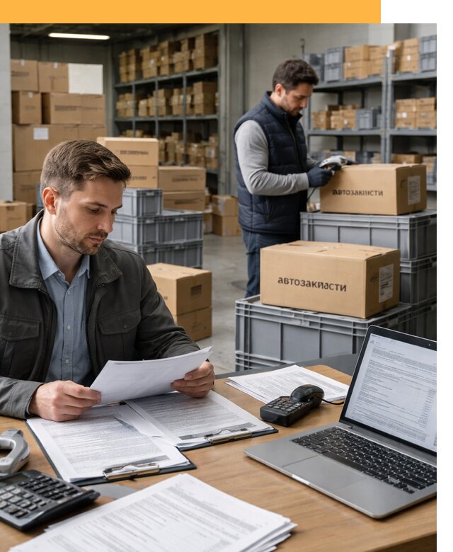 Таможенное оформление автозапчастей по выгодным тарифам от 9025